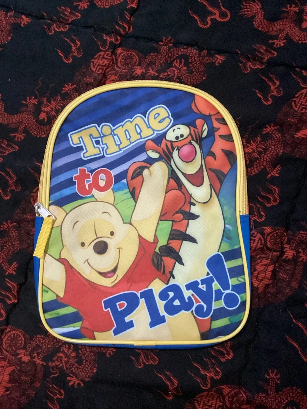 Bioworlds-Disney Winnie the Pooh Backpack - Blue & Yellow